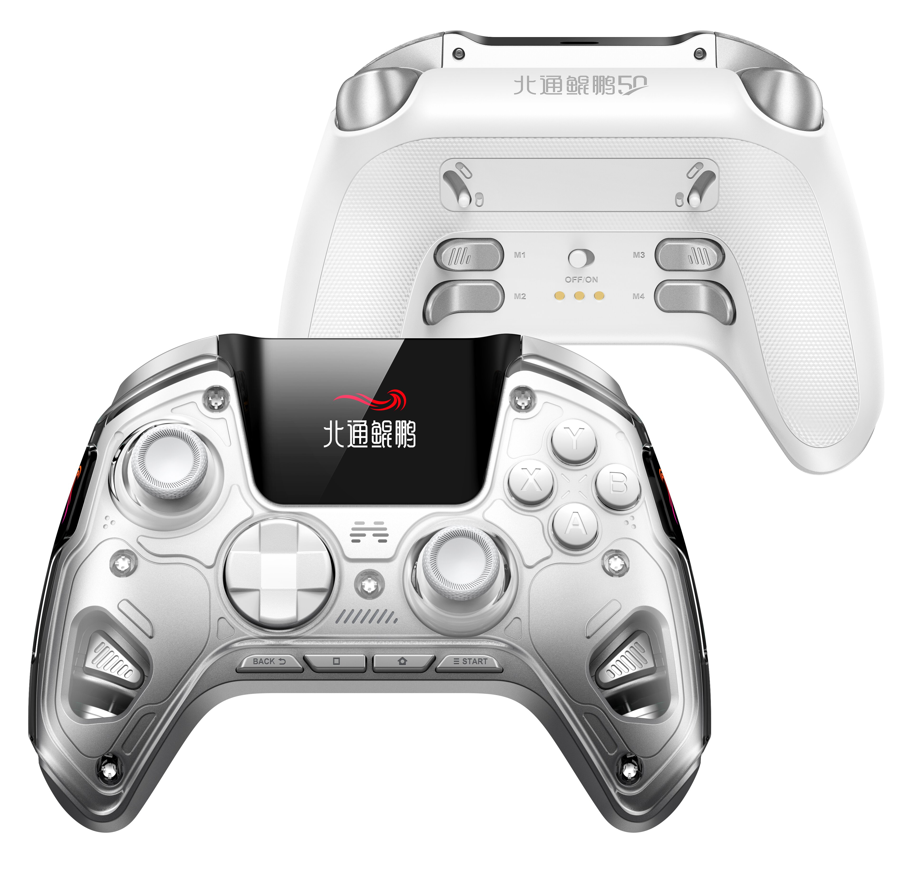 BEITONG KP50 Kablosuz Beyaz Gamepad (2.4G, Bluetooth, Kablolu)