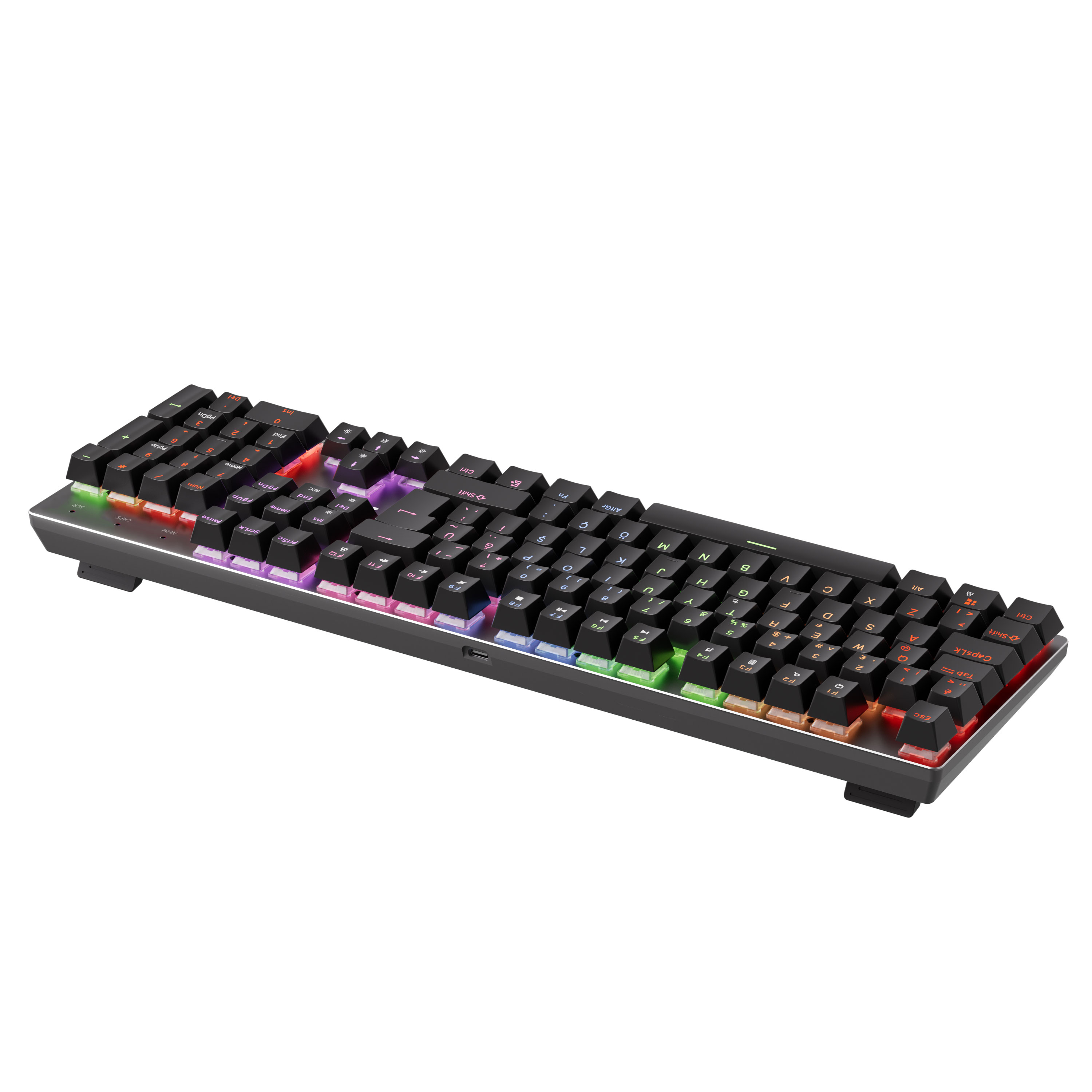 GamePower Ogre RGB 60M Red Switch Türkçe Q USB Mekanik Gaming Klavye