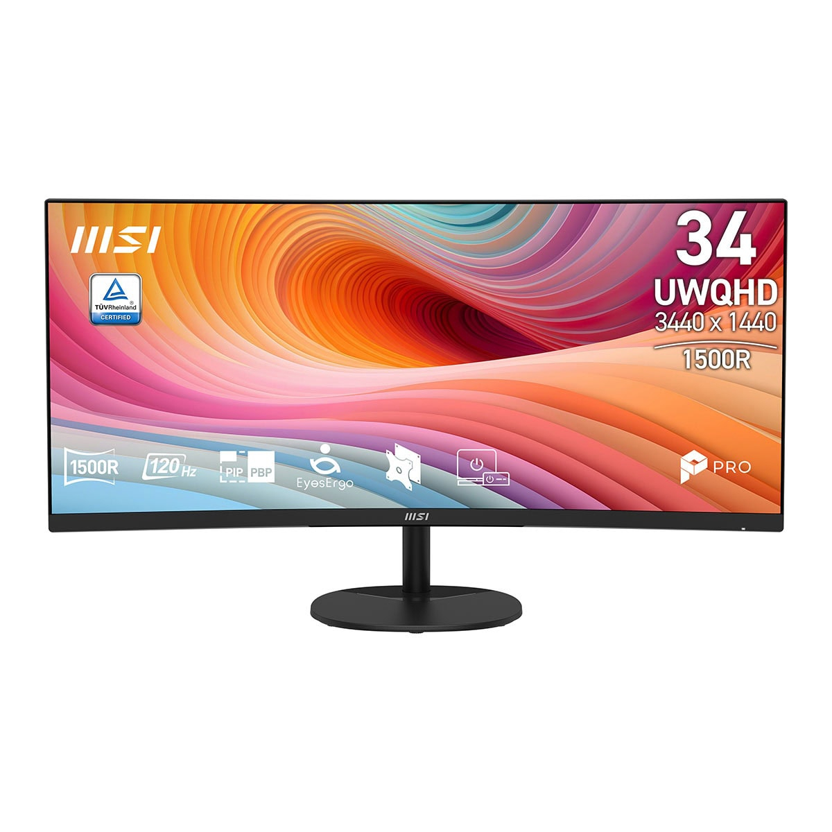 MSI PRO MP341CQ E12 34″ 120Hz 1ms 2K UWQHD Adaptive Sync VA Curved Monitör