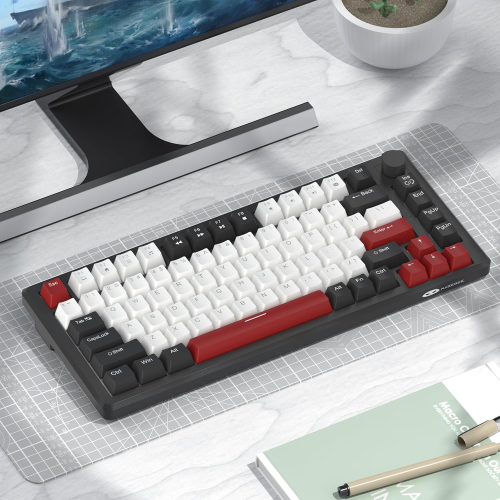 MageGee STAR75 83 Tuş Ice Blue LED Kablolu Mekanik Gaming Klavye