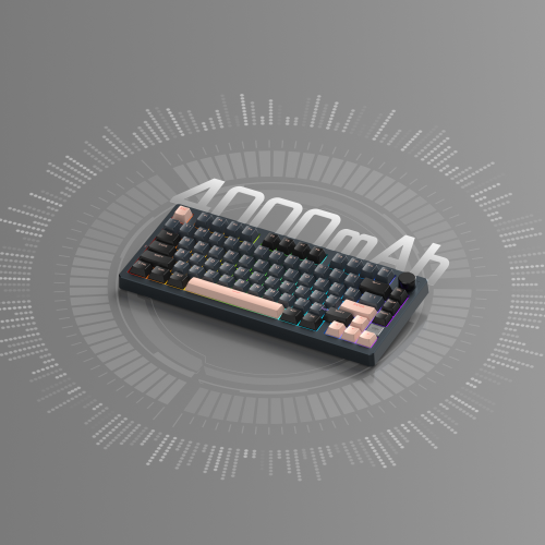 MageGee Light75 Tri-Mode RGB Hot-Swap Mekanik Siyah Gaming Klavye