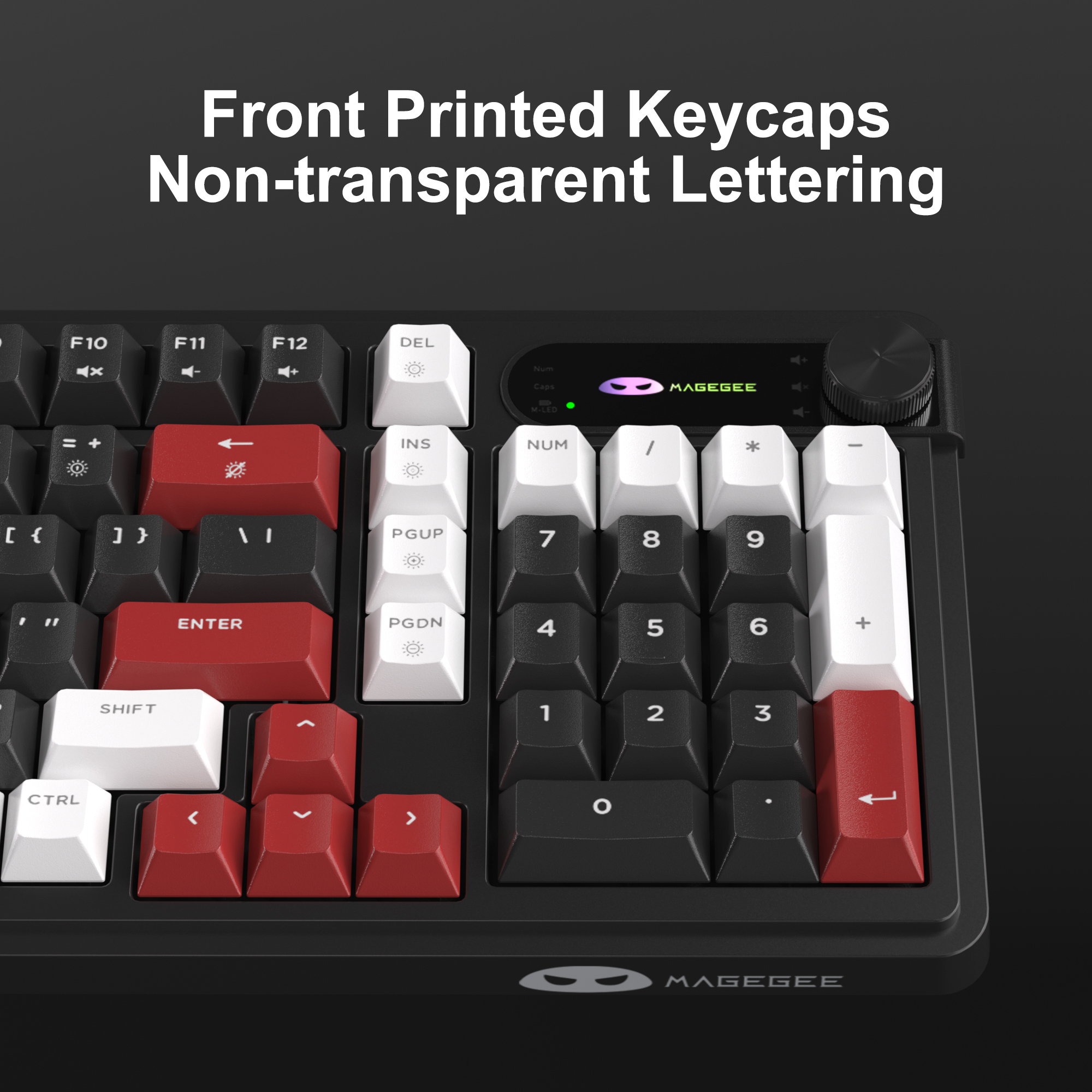 MageGee GK960 Tri-Mode RGB Membran Beyaz Gaming Klavye