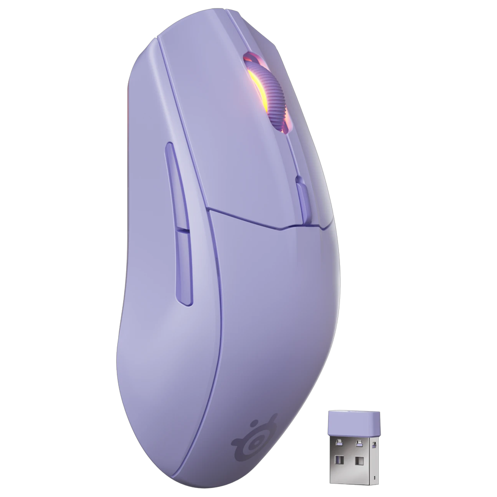 SteelSeries Rival 3 Gen 2 Kablosuz SSM62525 Optik 6 Tuş 8500DPI Lavender Gaming (Oyuncu) Mouse