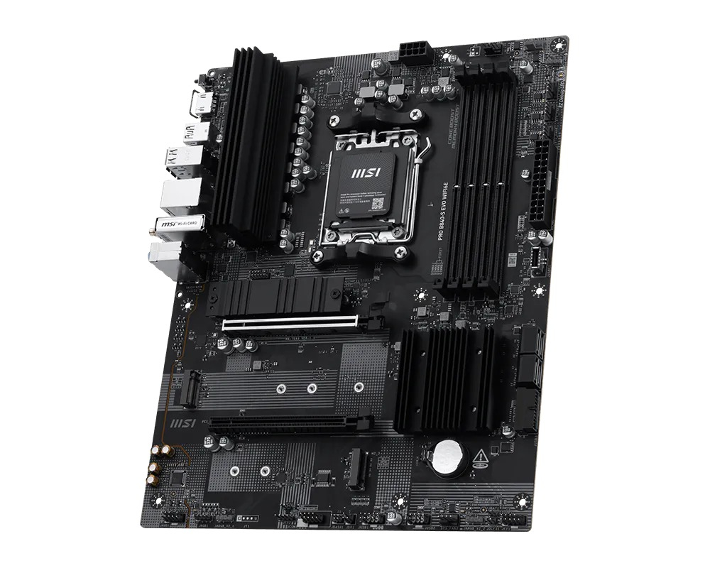 MSI PRO B840-S EVO WIFI6E 8000MHz(OC) DDR5 Soket AM5 M.2 HDMI ATX Gaming Anakart
