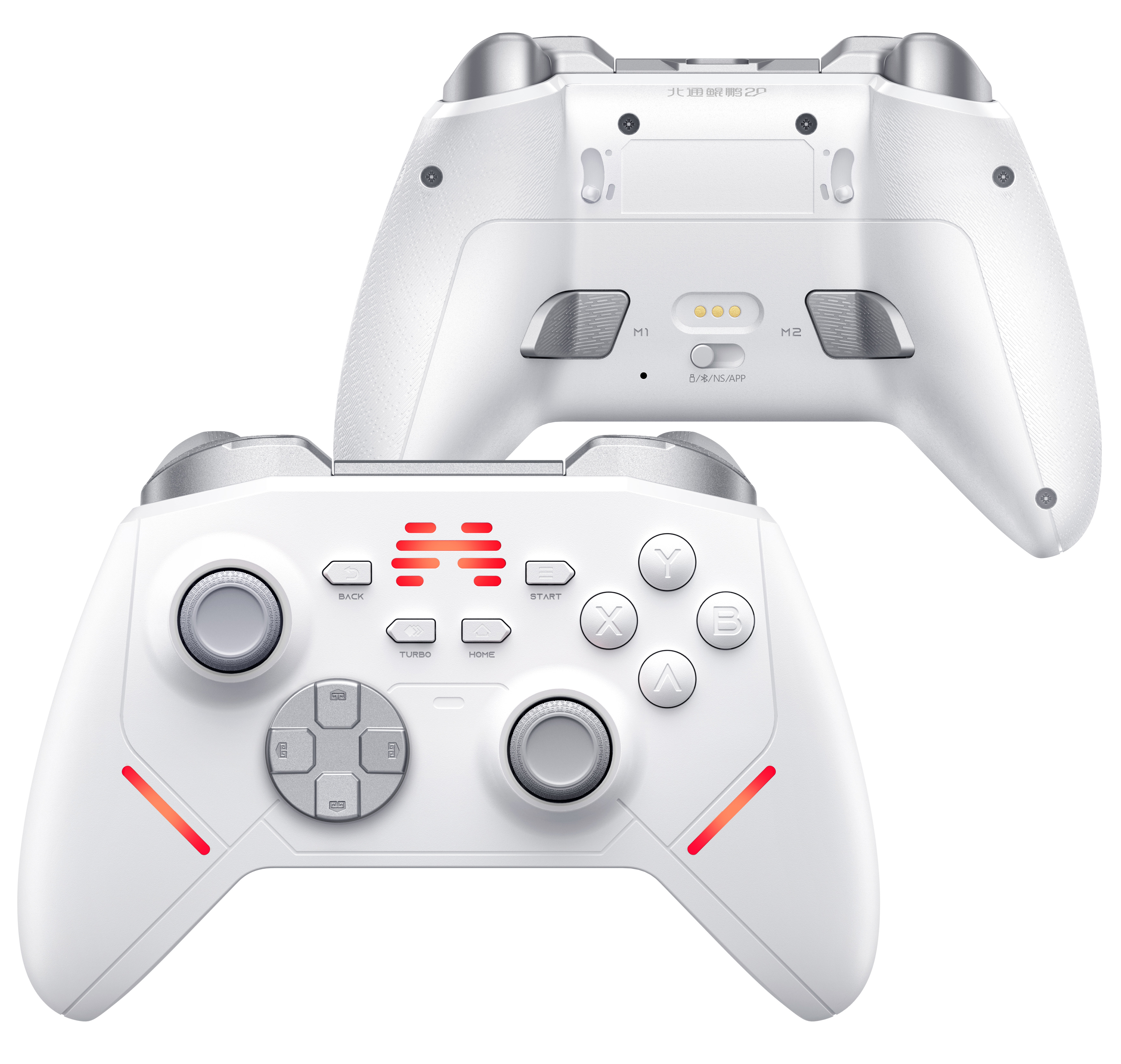 BEITONG KP20 TMR Kablosuz Beyaz Gamepad (2.4G, Bluetooth, Kablolu)