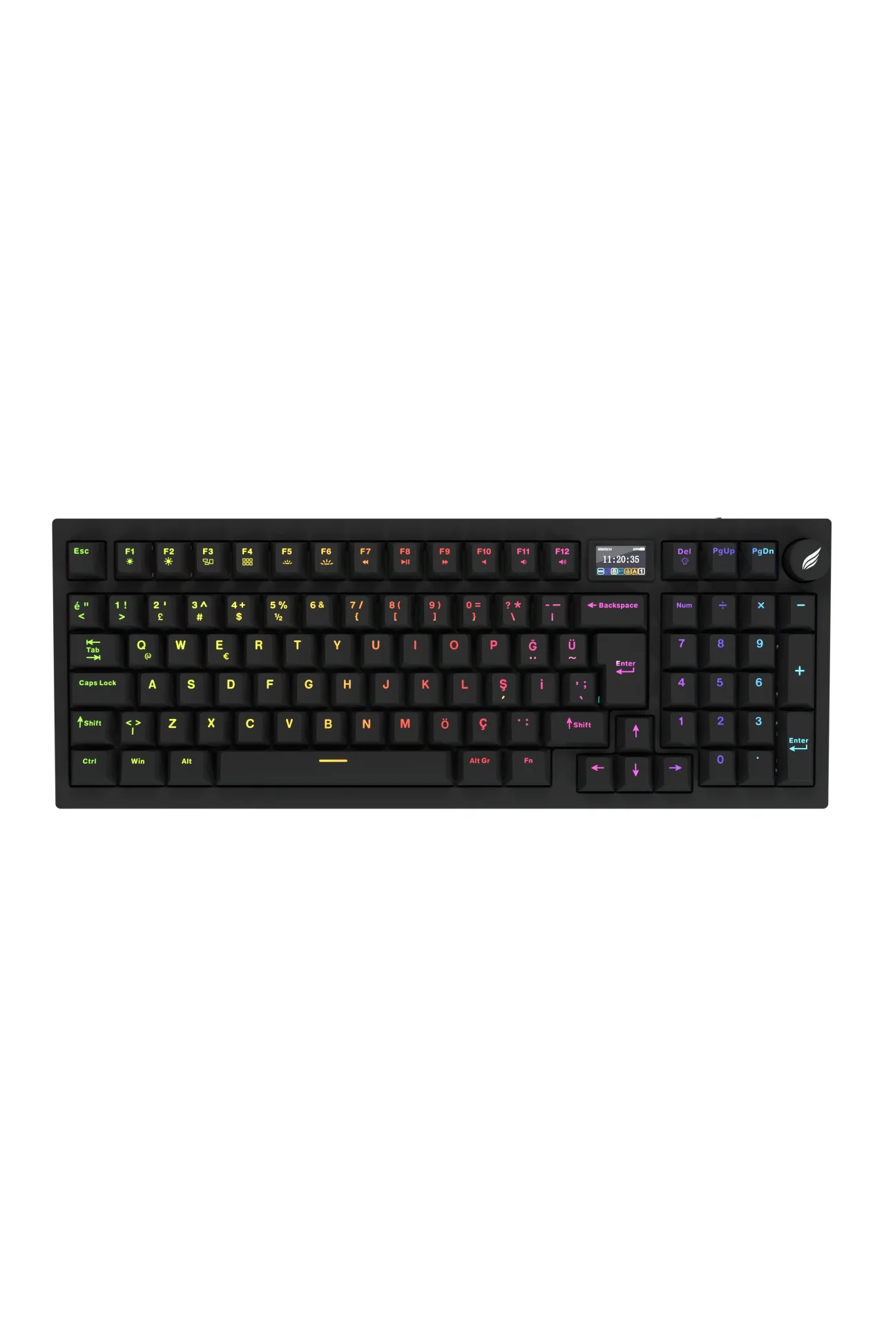 Hawk HK530 Mekanik Prelubed Switch RGB Tri-Mode Kablosuz/Bluetooth Full Türkçe Gaming Klavye