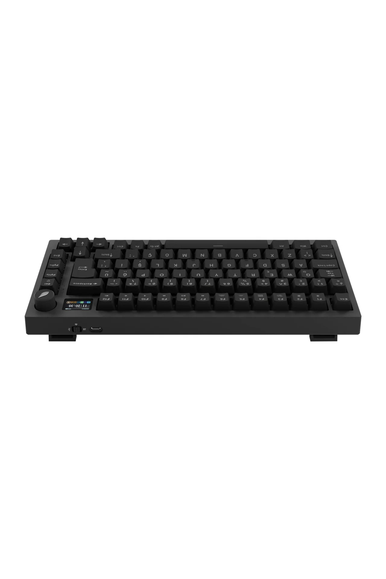 Hawk HK520 Mekanik Prelubed Switch RGB Tri-Mode Kablosuz/Bluetooth %75 Full Türkçe Gaming Klavye