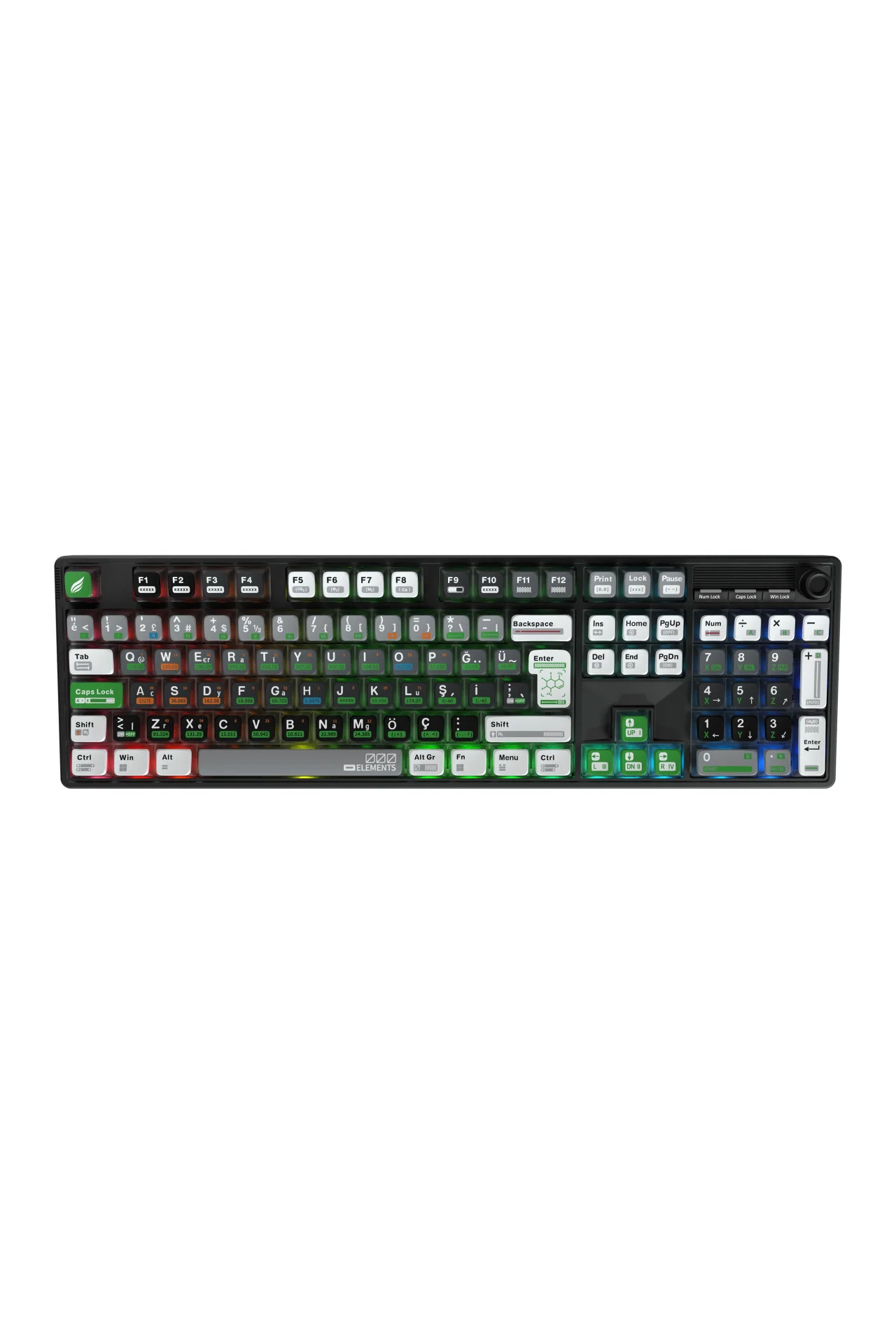 Hawk HK510 Mekanik Prelubed Switch RGB Tri-Mode Kablosuz/Bluetooth Full Türkçe Gaming Klavye