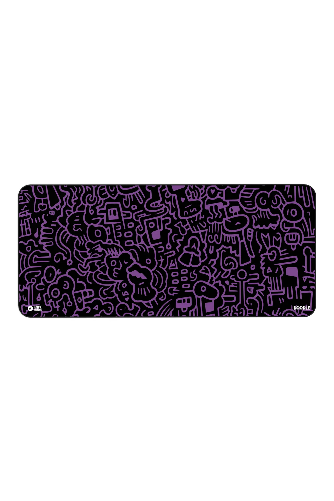 Hawk Doodle 90x40 Mouse Pad