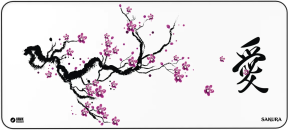 Hawk Beyaz Sakura 90x40 Mouse Pad