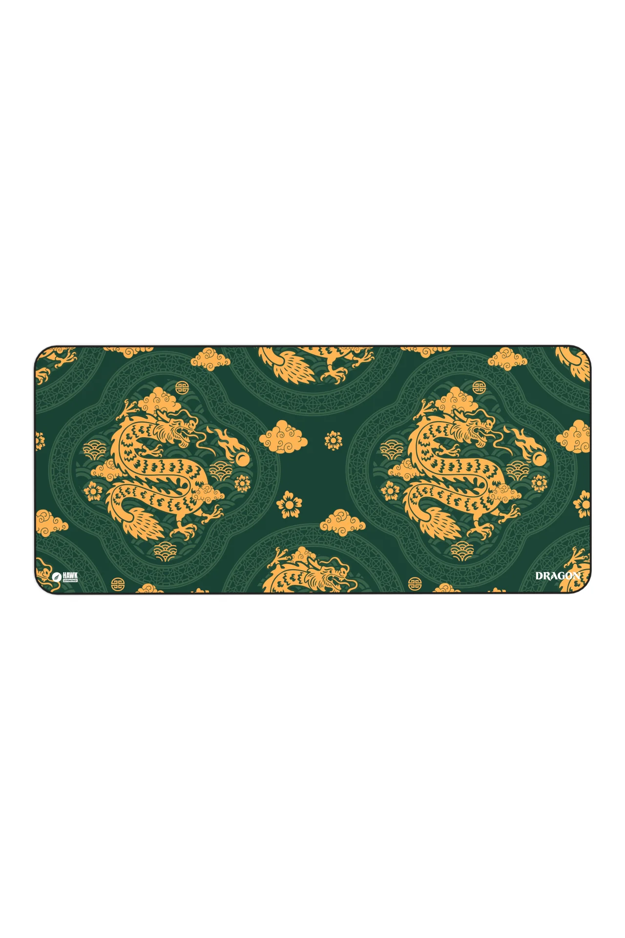 Hawk Green Dragon 90x40 Mouse Pad