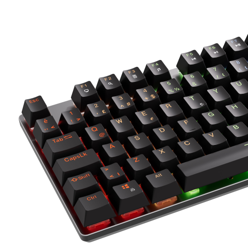 GamePower Ogre RGB 60M Blue Switch Türkçe Q USB Mekanik Gaming Klavye