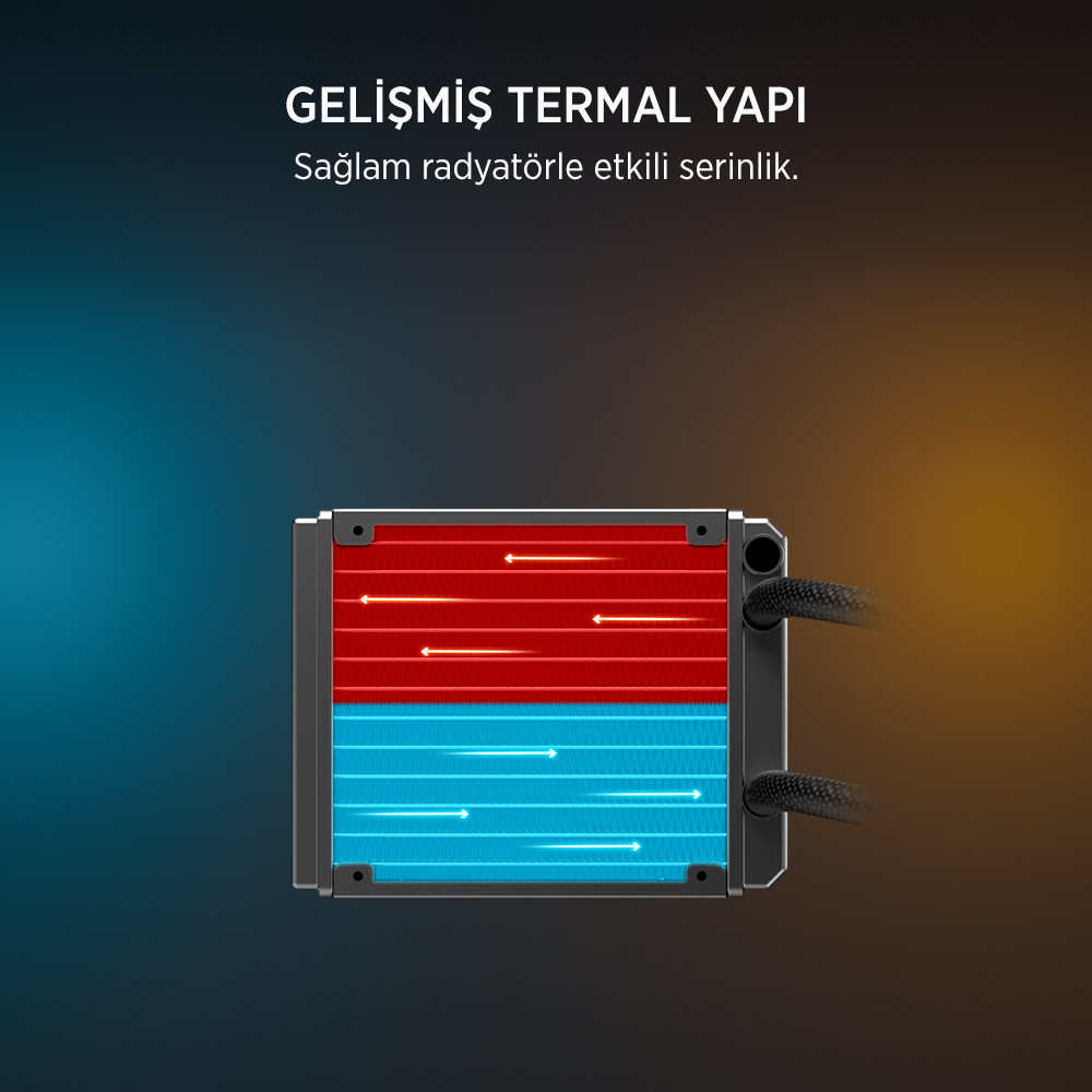 James Donkey Lugis JDC120 ARGB 120mm Sıvı İşlemci Soğutucu AM5 ve LGA1700 Uyumlu