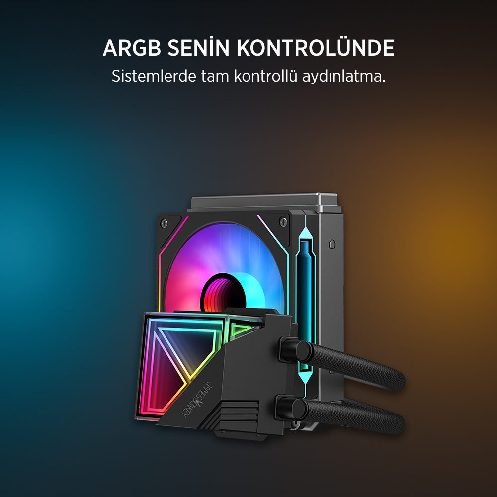 James Donkey Lugis JDC120 ARGB 120mm Sıvı İşlemci Soğutucu AM5 ve LGA1700 Uyumlu