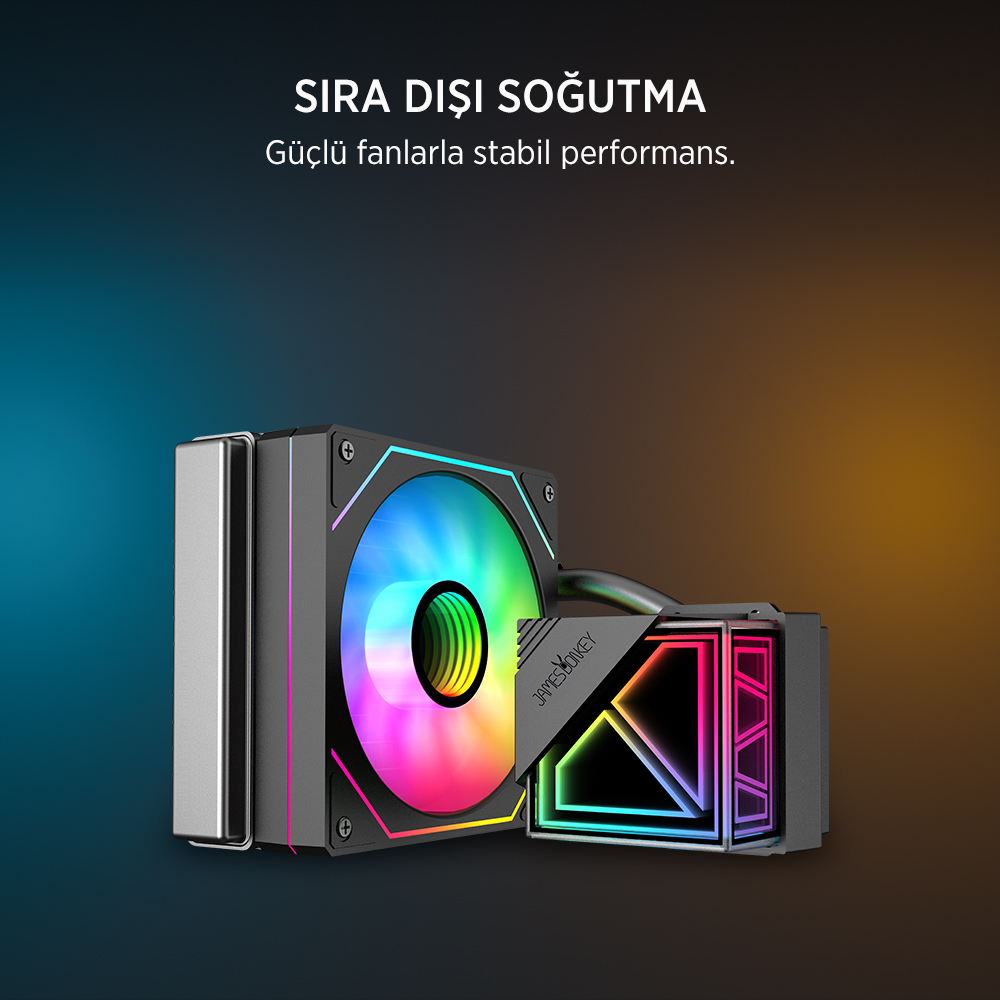 James Donkey Lugis JDC120 ARGB 120mm Sıvı İşlemci Soğutucu AM5 ve LGA1700 Uyumlu