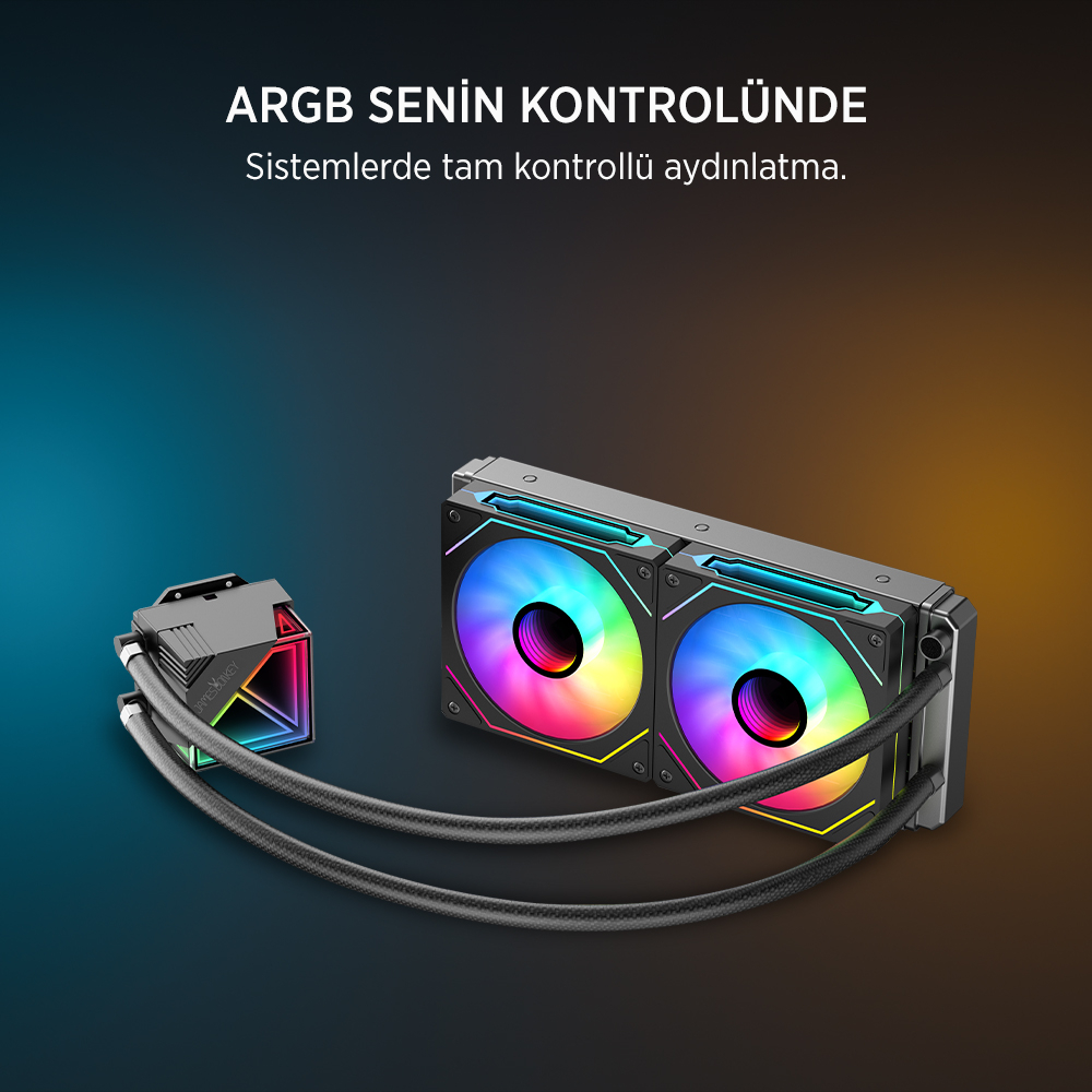 James Donkey Lugis JDC240 ARGB 240mm Sıvı İşlemci Soğutucu AM5 ve LGA1700 Uyumlu
