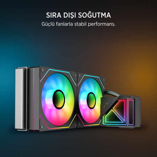 James Donkey Lugis JDC240 ARGB 240mm Sıvı İşlemci Soğutucu AM5 ve LGA1700 Uyumlu