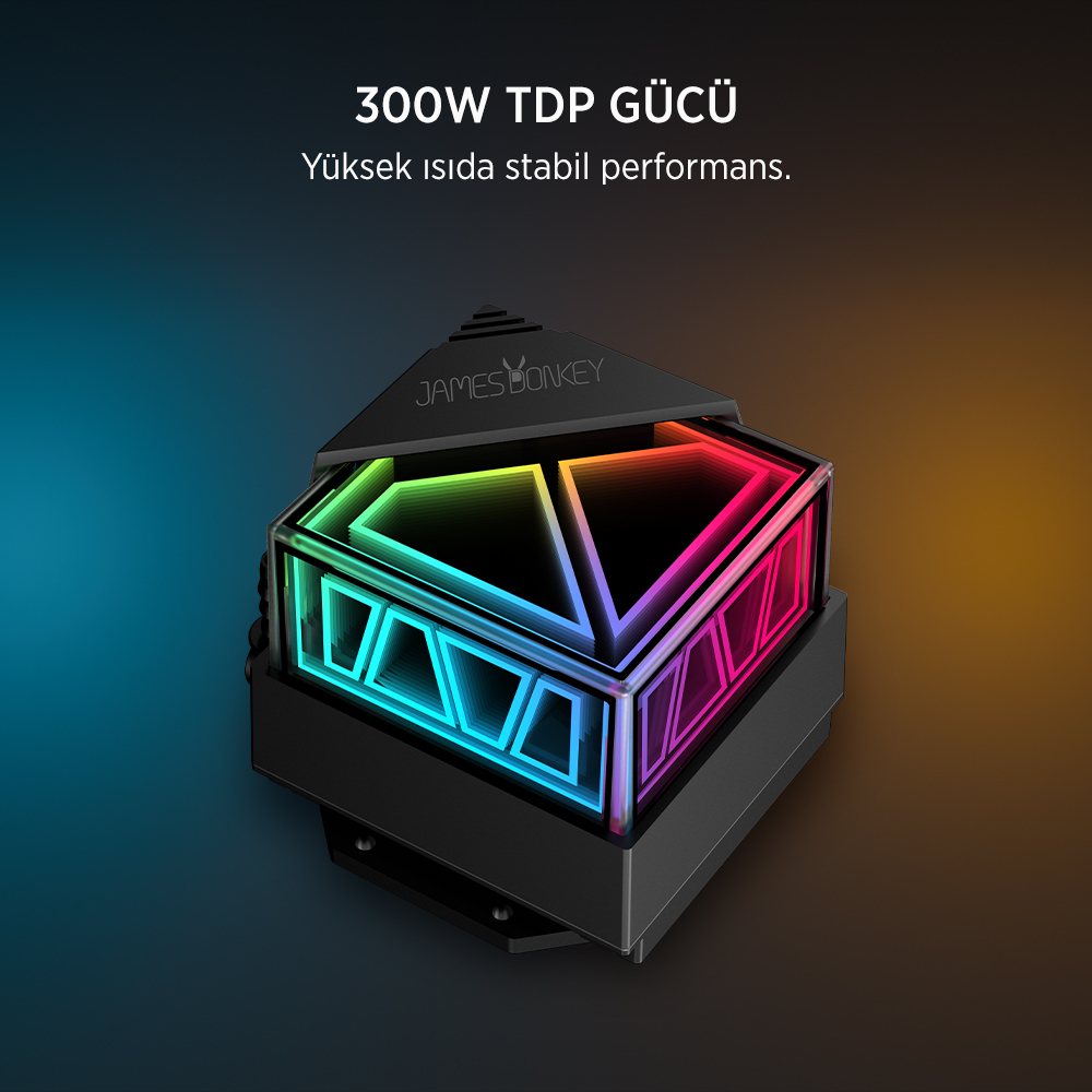 James Donkey Lugis JDC360 ARGB 360mm Sıvı İşlemci Soğutucu AM5 ve LGA1700 Uyumlu