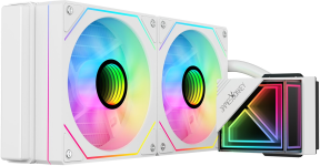 James Donkey Lugis JDC240 ARGB 240mm Beyaz Sıvı İşlemci Soğutucu AM5 ve LGA1700 Uyumlu