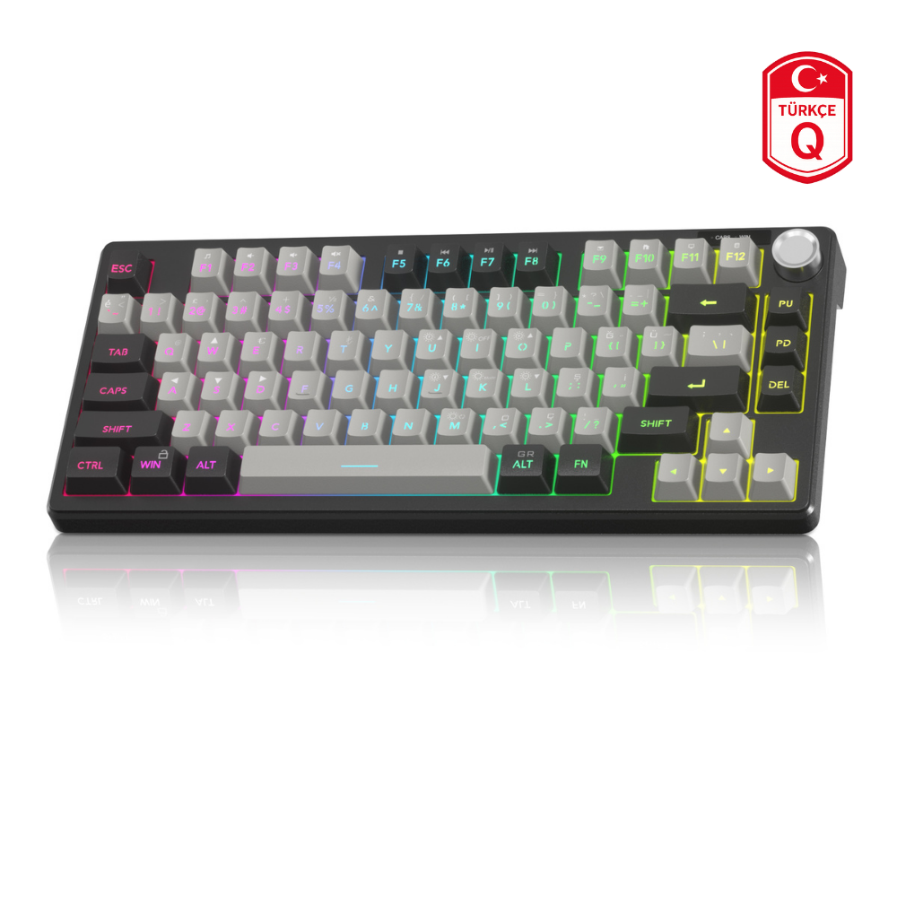MageGee TS75 %75 Siyah 79 Tuş RGB Kablolu Membran Gaming Klavye