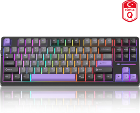 MageGee Light87 87 Tuş RGB Hot-Swap Kablolu Mekanik Siyah Gaming Klavye