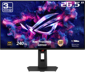 ASUS ROG Strix XG27UQDMS 26.5″ 240Hz 0.03ms 4K UHD Adaptive Sync Tandem QD-OLED Pivot Gaming Monitör