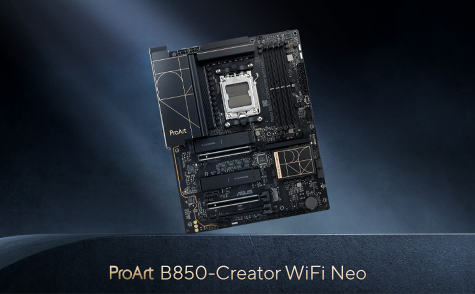 ASUS PROART B850-CREATOR WIFI NEO AMD B850 Soket AM5 DDR5 9000+MT/s(OC) Wi-Fi 7 ATX Anakart