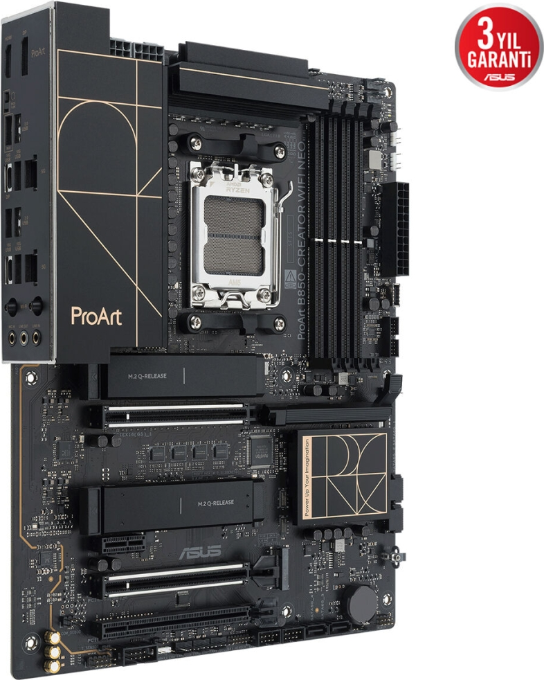 ASUS PROART B850-CREATOR WIFI NEO AMD B850 Soket AM5 DDR5 9000+MT/s(OC) Wi-Fi 7 ATX Anakart