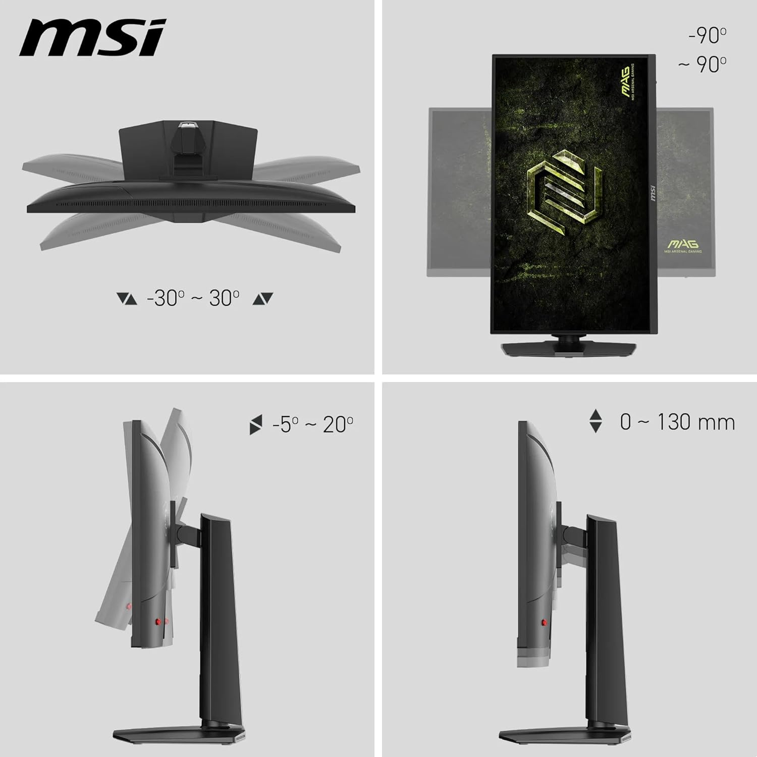 MSI MAG 274QPF X32 27″ 320Hz 0.5ms 2K AdaptiveSync HDR400 Pivot WQHD Rapid IPS Gaming Monitör