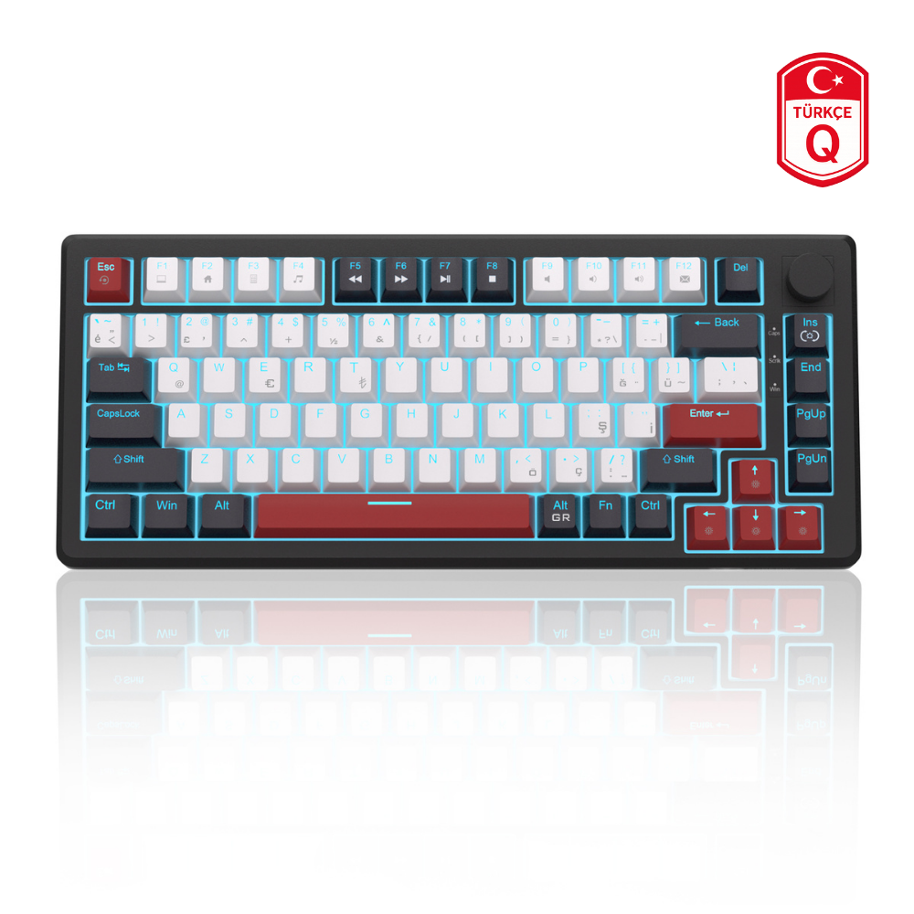 MageGee STAR75 83 Tuş Ice Blue LED Kablolu Mekanik Gaming Klavye