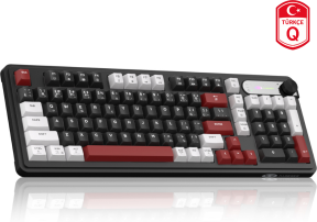MageGee GK960 Tri-Mode RGB Membran Beyaz Gaming Klavye