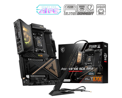 MSI MEG X870E ACE MAX WIFI7 AM5 DDR5 8400+(OC)MHz Type-C ATX Gaming Anakart