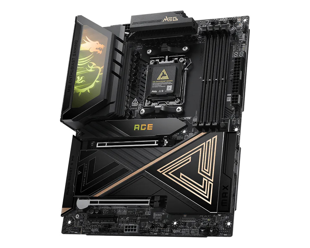 MSI MEG X870E ACE MAX WIFI7 AM5 DDR5 8400+(OC)MHz Type-C ATX Gaming Anakart