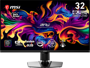 MSI MPG 322UR QD-OLED X24 31.5″ 240Hz 0.03 ms HDMI DP 4K UHD FreeSync Premium Pro QD-OLED Gaming Monitör