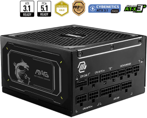 MSI MAG A1000GL PCIE5 II Siyah 1000W 80+ Gold Full Modüler Power Supply