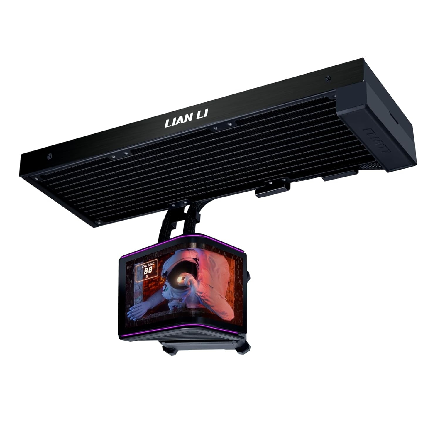 Lian Li HydroShift II OLED Curved 360 Fansız Siyah Sıvı Soğutucu (G89.GHS2OLDC36NB.00)