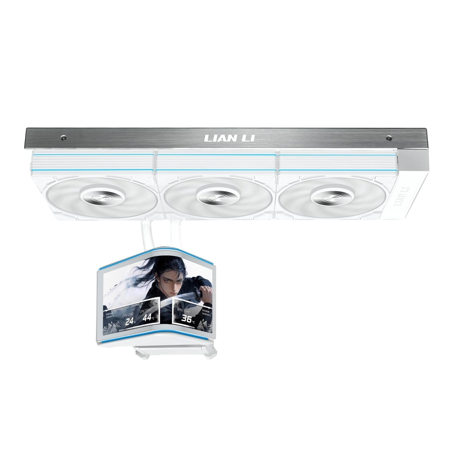 Lian Li HydroShift II OLED Curved 360P28 360mm Beyaz Sıvı Soğutucu (G89.GHS2OLDC36PW.00)