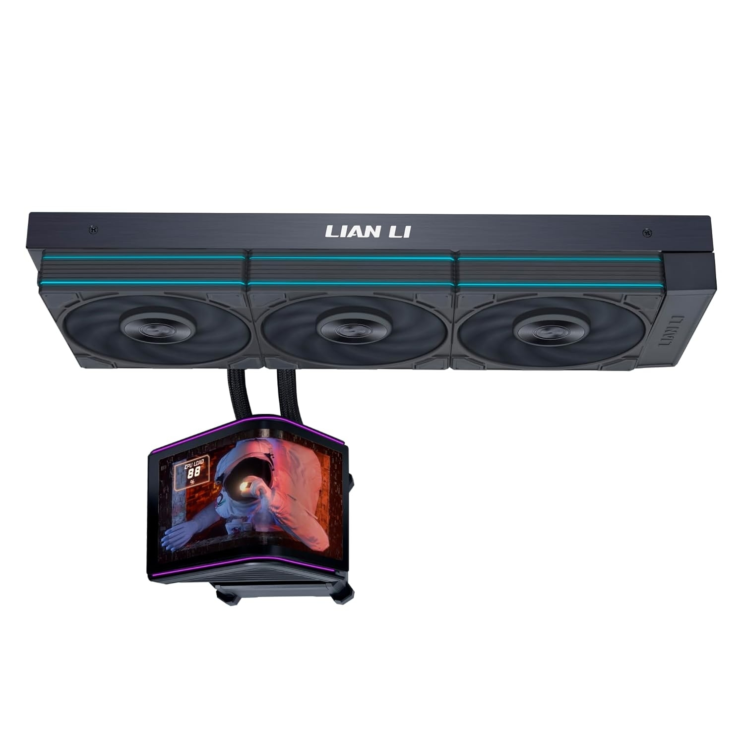 Lian Li HydroShift II OLED Curved 360P28 360mm Siyah Sıvı Soğutucu (G89.GHS2OLDC36PB.00)