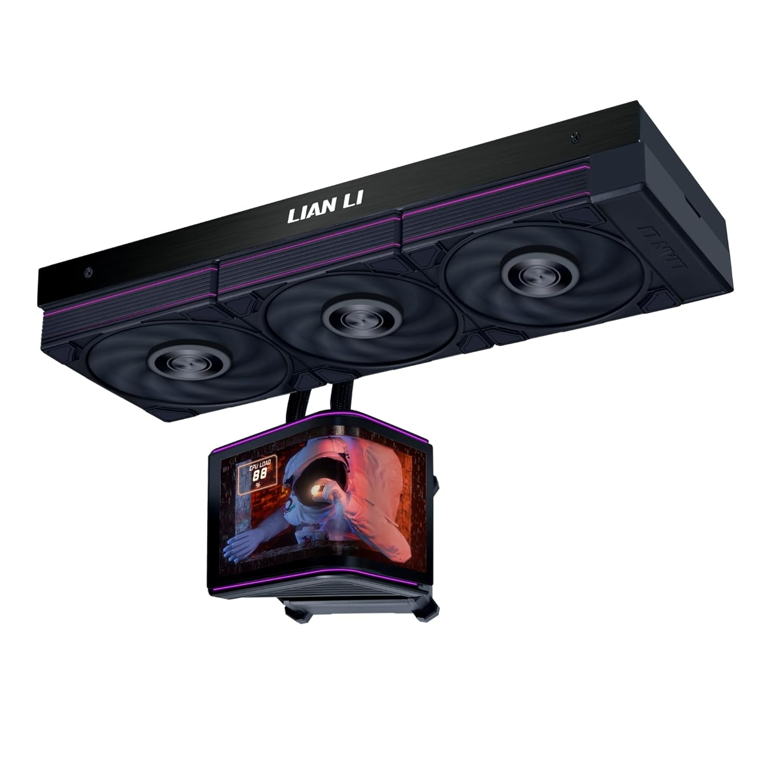 Lian Li HydroShift II OLED Curved 360P28 360mm Siyah Sıvı Soğutucu (G89.GHS2OLDC36PB.00)