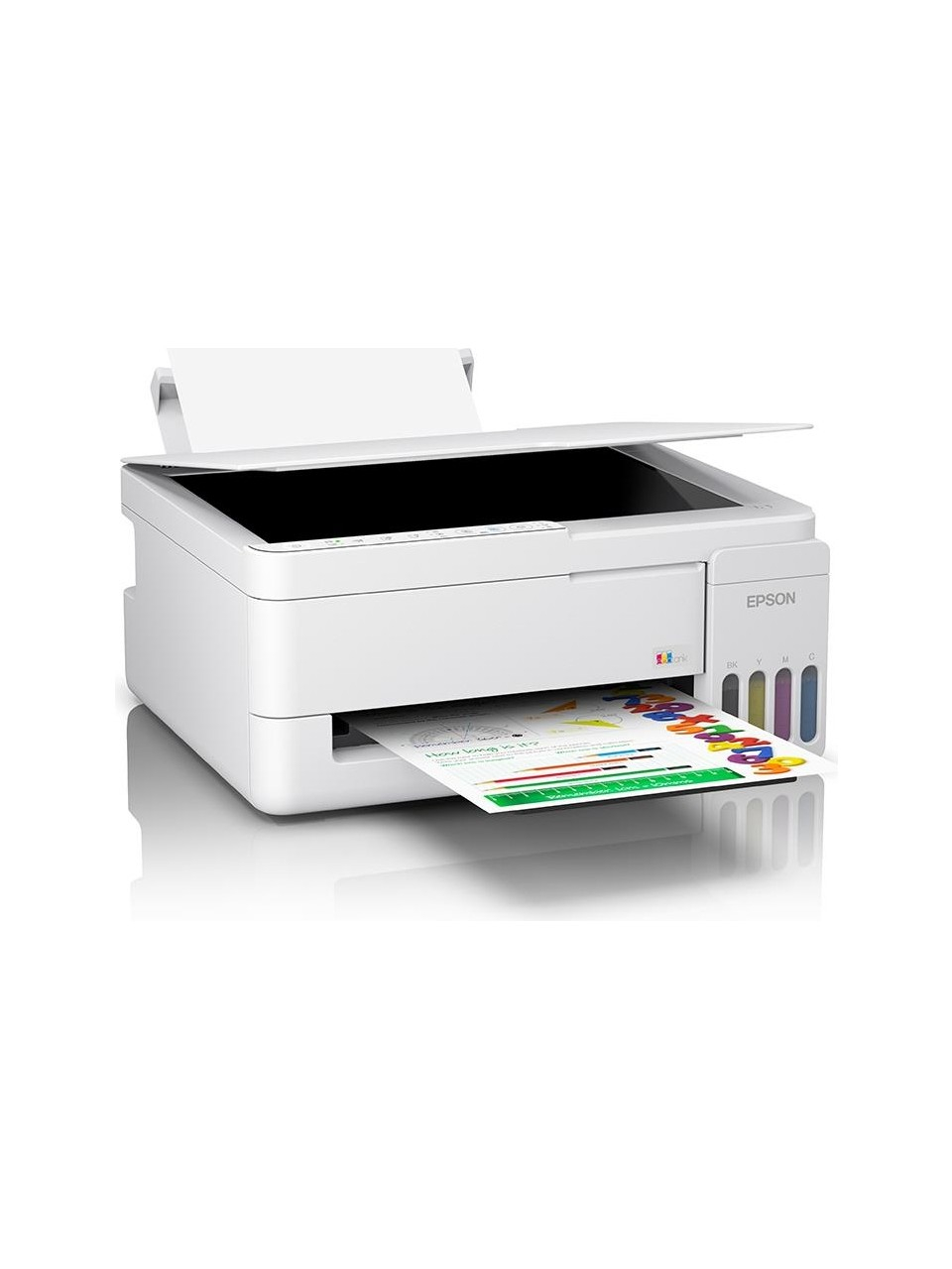 Epson Eco Tank L3356 Wi-Fi + Tarayıcı + Fotokopi Renkli Çok Fonksiyonlu Tanklı Mürekkep Püskürtmeli Yazıcı - Beyaz