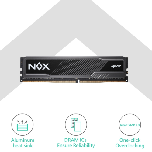 Apacer NOX 8GB 3200MHz CL16 DDR4 Gaming Ram (AH4U08G32C28YMBAA-1)