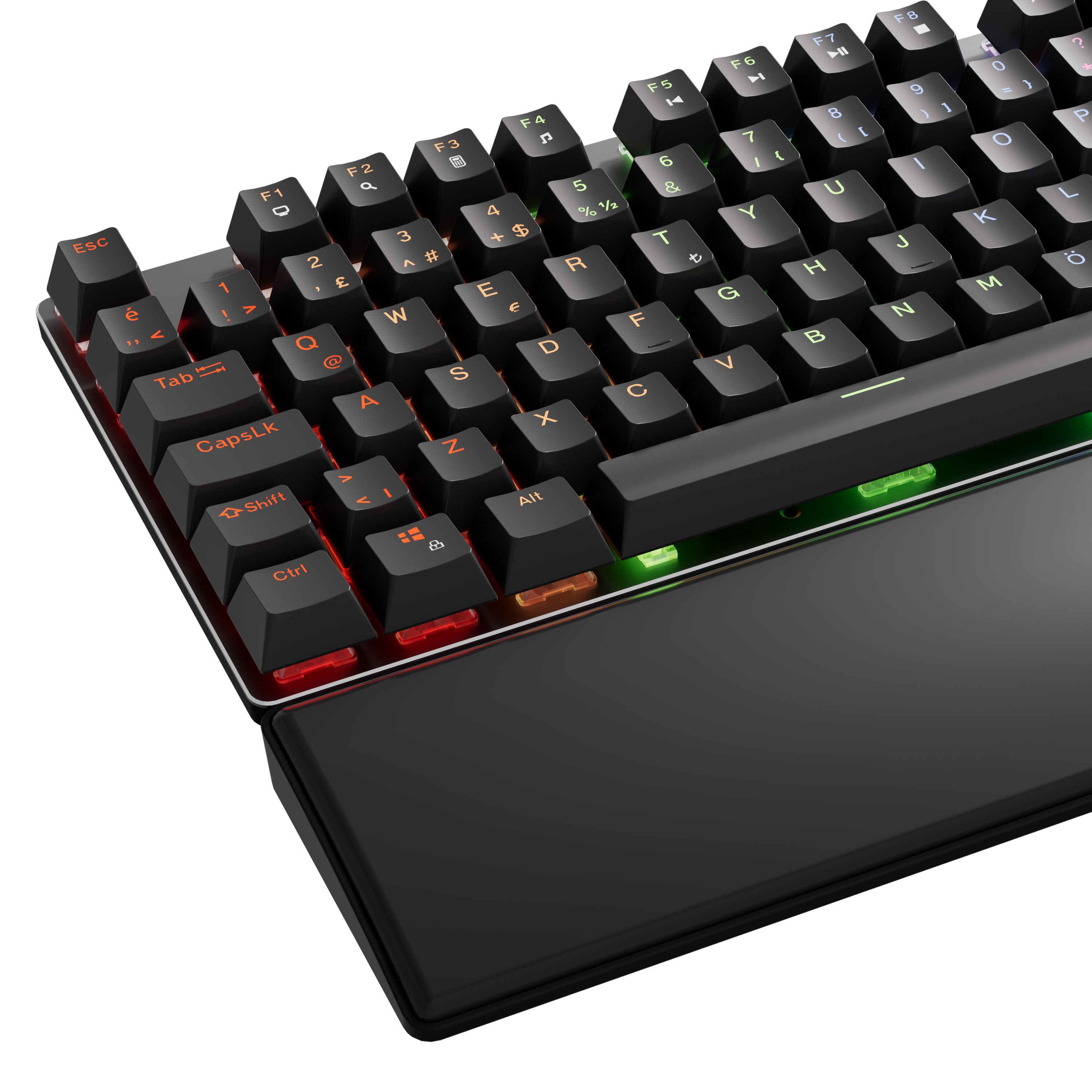 GamePower Ogre RGB 60M Blue Switch Türkçe Q USB Mekanik Gaming Klavye