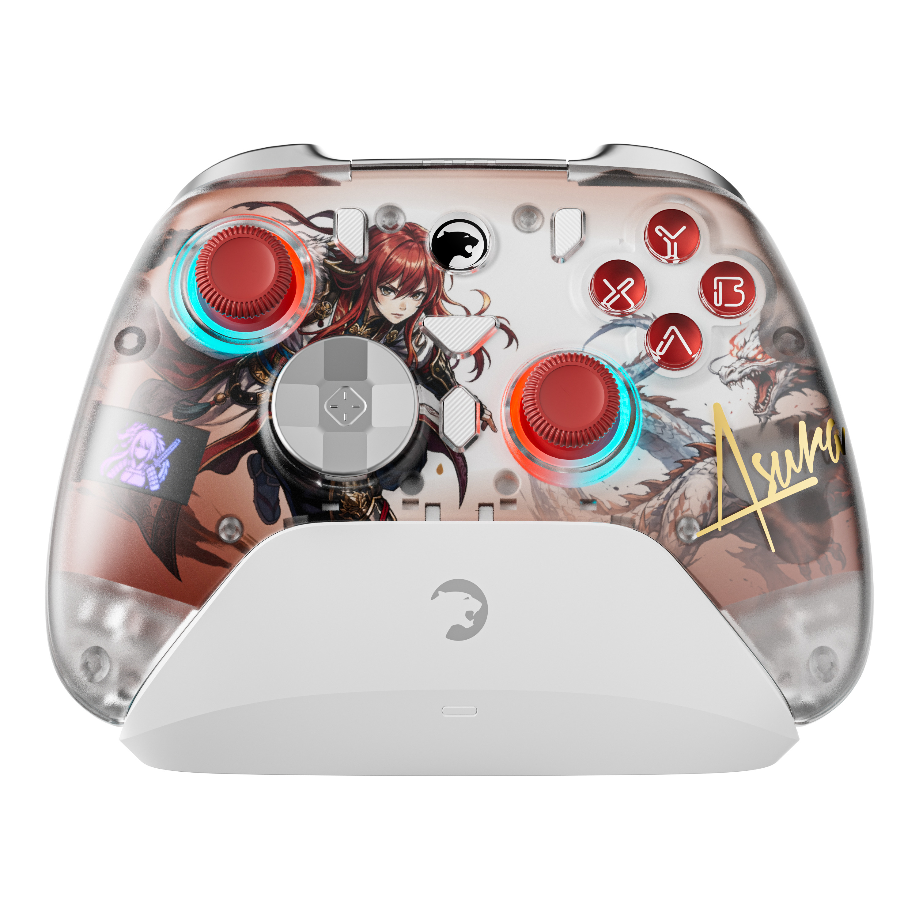 GamePower Asura Kablosuz Beyaz Gamepad (2.4G, Bluetooth, Kablolu) (PC Uyumlu & Taşıma Çantası Hediyeli) 