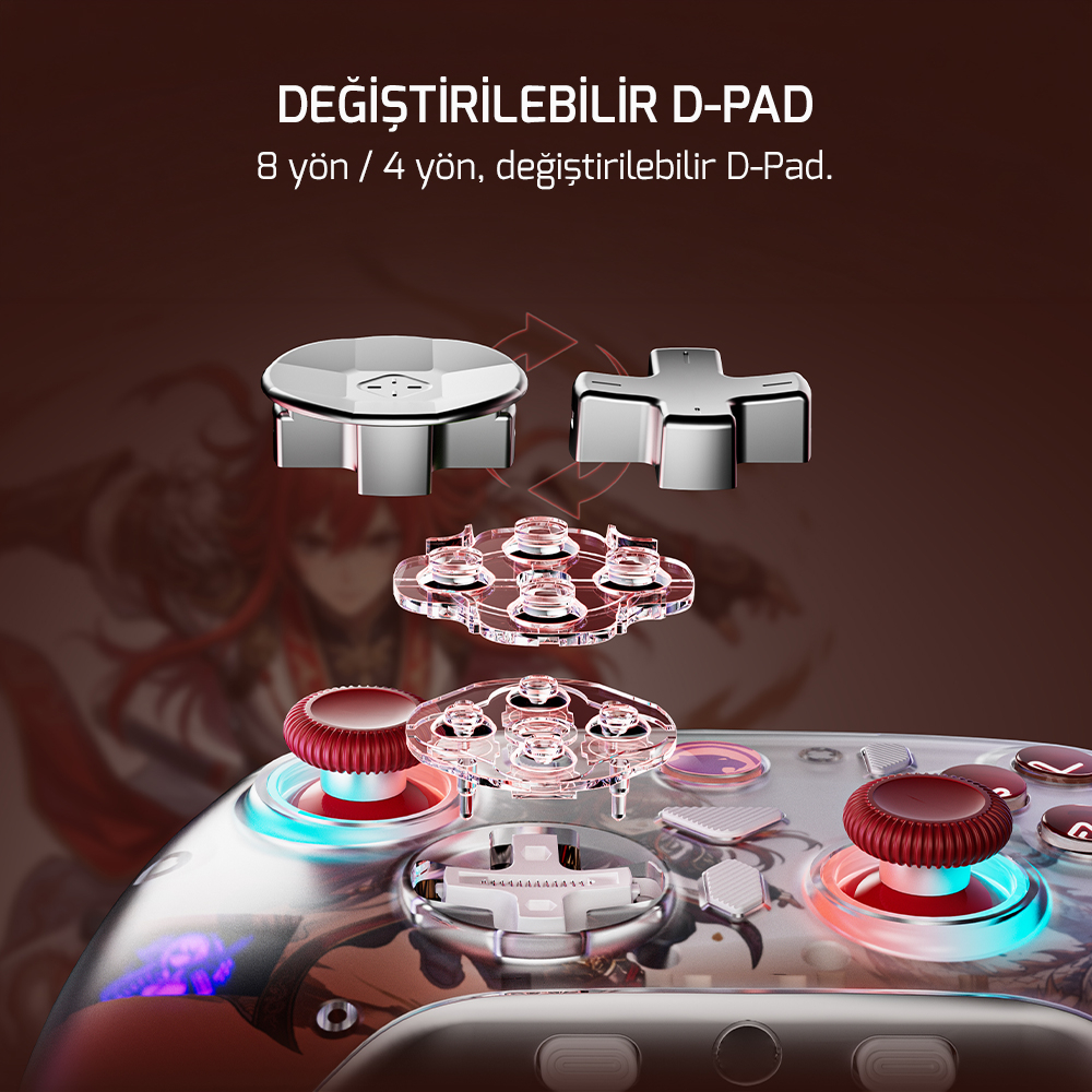 GamePower Asura Kablosuz Beyaz Gamepad (2.4G, Bluetooth, Kablolu) (PC Uyumlu & Taşıma Çantası Hediyeli) 