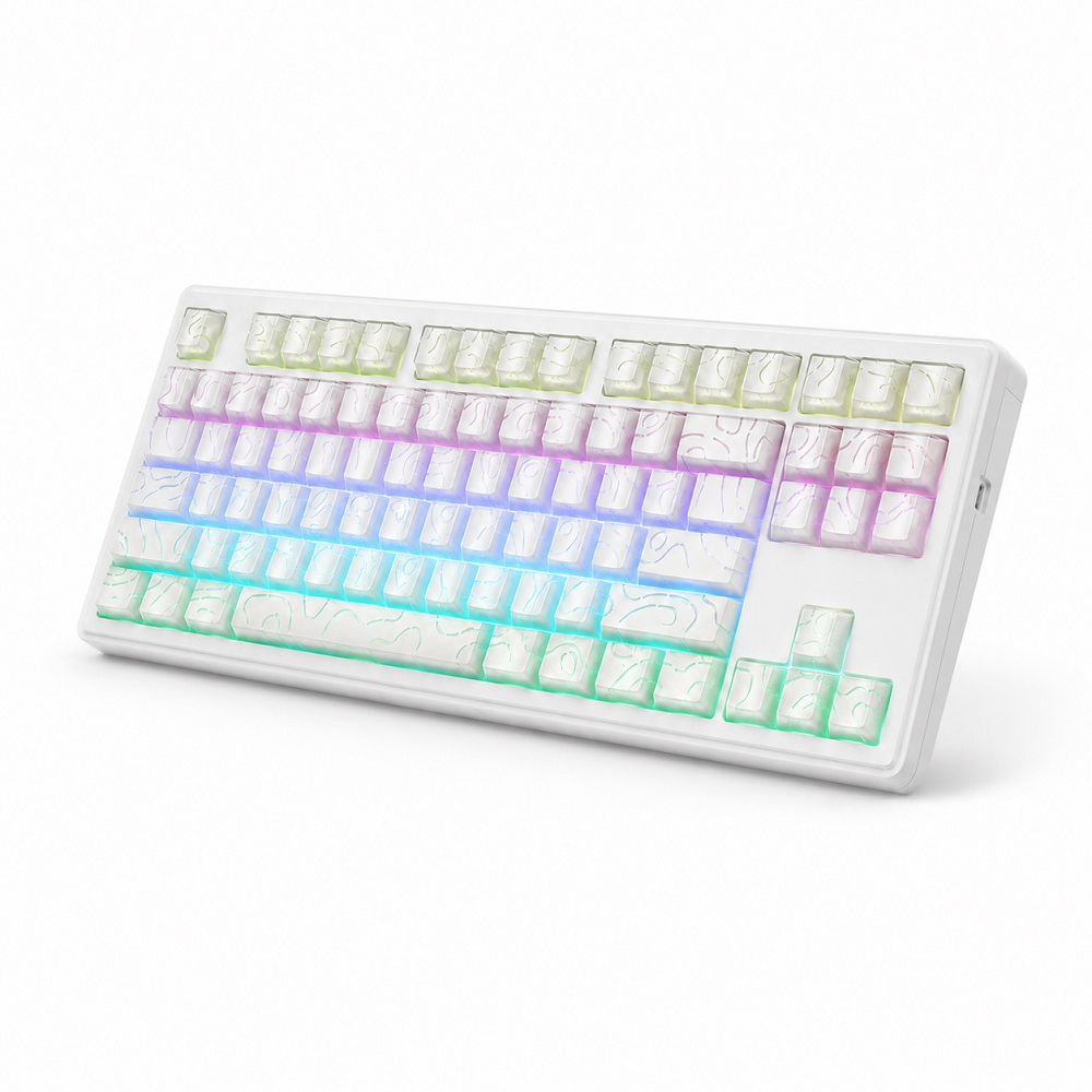 YUNZII YZ87 Mekanik Klavye White Line