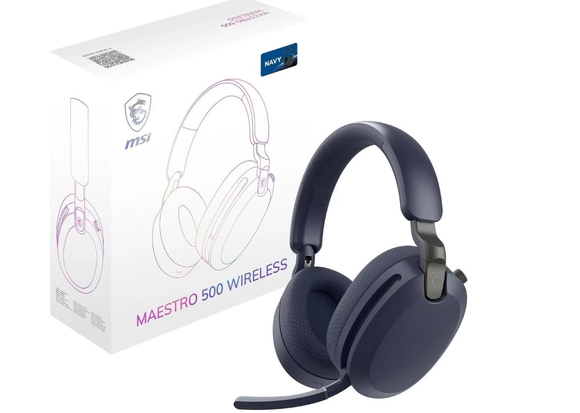 MSI MAESTRO 500 Navy Kablosuz Gaming (Oyuncu) Kulaklık