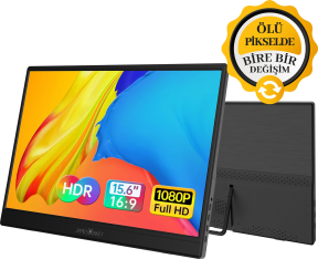 James Donkey JDP15 15,6″ 60Hz Full HD IPS Taşınabilir Monitör (Ölü Piksel Değişim Garantisi)
