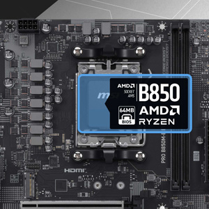 MSI PRO B850M-E EVO DDR5 AMD AM5 Soket DDR5 8200+(OC)MHz mATX Gaming Anakart