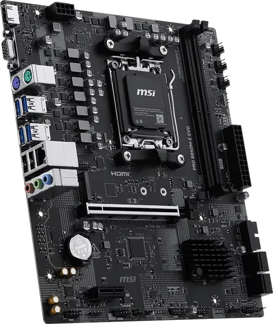 MSI PRO B850M-E EVO DDR5 AMD AM5 Soket DDR5 8200+(OC)MHz mATX Gaming Anakart