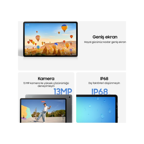 Samsung Galaxy Tab S10 FE SM-X520 8 GB 128 GB 10.9″ Gri Tablet